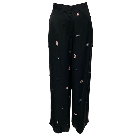 3.1 PHILLIP LIM MIDNIGHT HALO EMBROIDERED PJ PANT - Picture 1 of 7